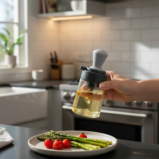 🫙✨ Dispensador de Aceite 2 en 1 con Pincel de Silicona