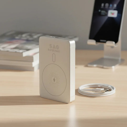 🔋⚡ Power Bank Inalámbrico SAG 10000 mAh – Carga Rápida Super Fast