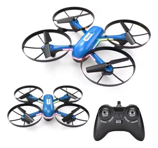 🚁 Drone Trace Cuatrimotor con Protección y Luces LED – Estable, Seguro y Fácil de Volar