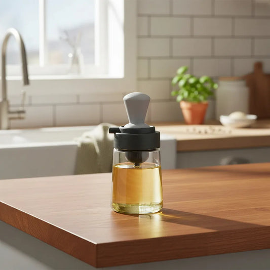 🫙✨ Dispensador de Aceite 2 en 1 con Pincel de Silicona